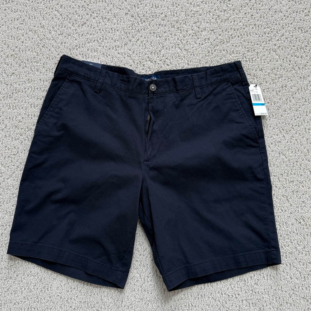 Nautica Men’s Navy Chino Shorts - NWT size 36 waist